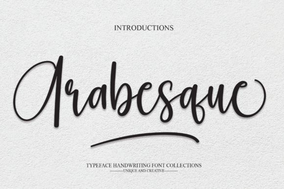 Arabesque: A Script Font for Timeless Elegance