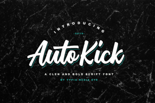 Auto Kick: A Vintage Script Font with Modern Personality