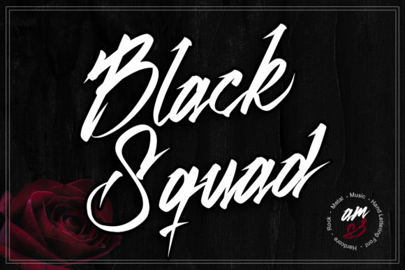 Black Squad: A Script Font Built for Bold, Edgy Designs