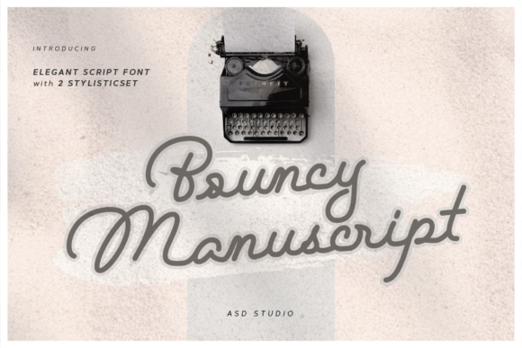 Bouncy Manuscript: The Vintage Script Font for Elegant Design