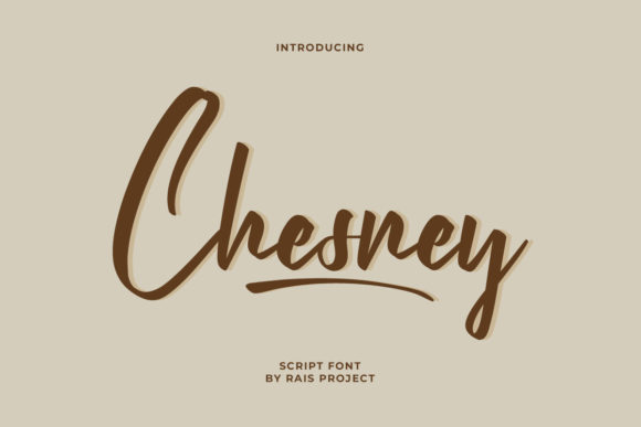 Chesney: A Script Font for Modern Branding