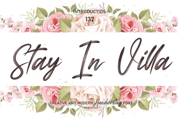 Elevate Your Brand Identity with the Stay in Villa Script Font