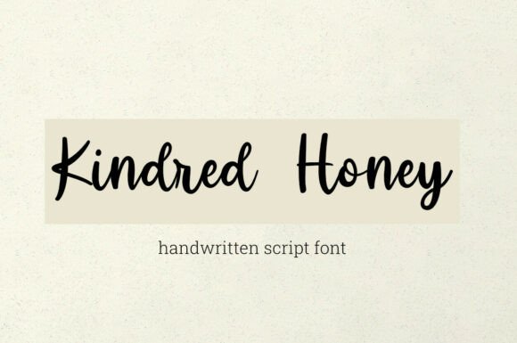 Kinded Honey: The Handwritten Font with a Heartfelt Vibe
