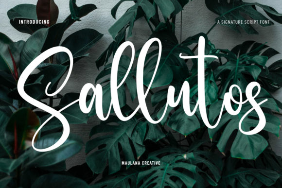 Sallutos: A Script Font with a Casual, Creative Soul