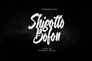 Shigutto Bofon: A Modern Script for Authentic Design Projects