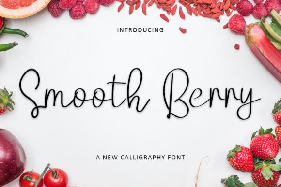 Smooth Berry: The Playful Script Font That Dances Off the Page