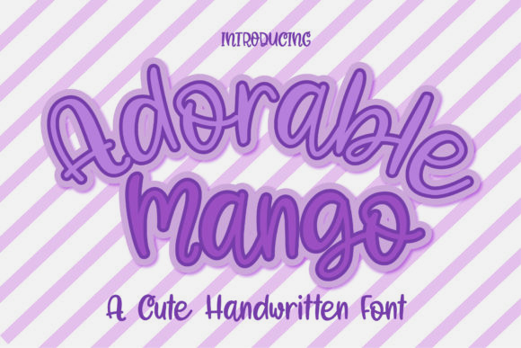 The Warmth of Adorable Mango: A Script Font for Authentic Projects
